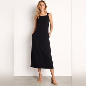 🖤 Max Mara Leisure Black Sleeveless Shift Midi Dress